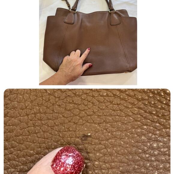 Prada Vitello Daino Side Pocket Convertible Large Tote Brown leather - Picture 15 of 16